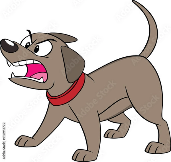 Obraz Angry dog expression