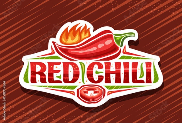 Obraz Vector logo for Red Chili