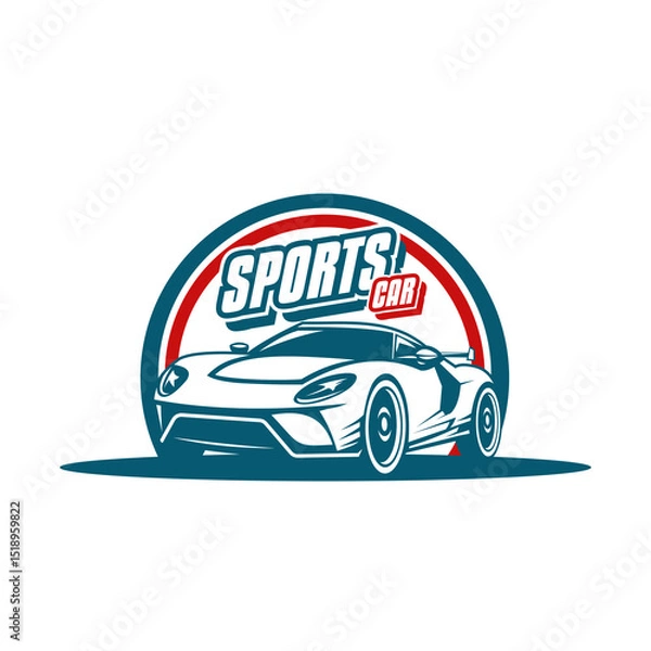 Obraz racing car logo