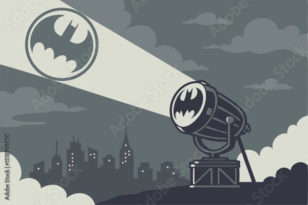 Obraz Bat Signal: Nature’s Dark Messenger