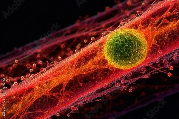 Obraz T cell is positioned near the center of the nanotube which Drug Delivery Targeting Cancer Cells with Carbon Nanotubes.