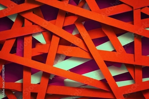 Fototapeta Abstract overlapping lines
