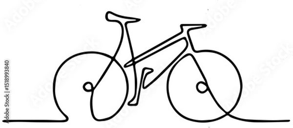 Obraz vector illustration of an old bicycle