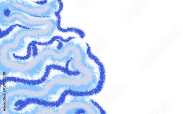 Fototapeta abstract blue background with bubbles, abstract blue background