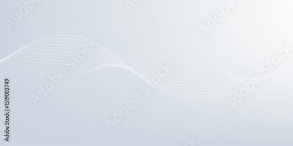 Fototapeta Modern abstract background with wavy lines. Digitalfuture technology concept. vector illustration.