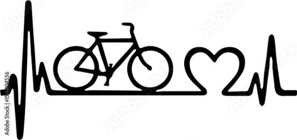 Obraz vector illustration of a bicycle