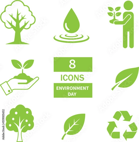 Obraz Flat and modern vector illustration world environment day