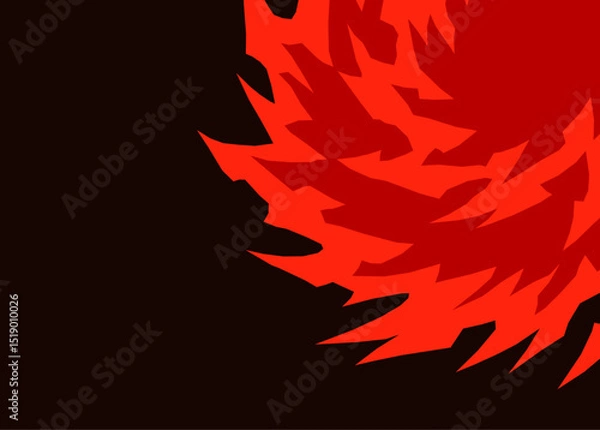 Fototapeta Abstract background with gradient spiral geometric pattern and with some copy space area