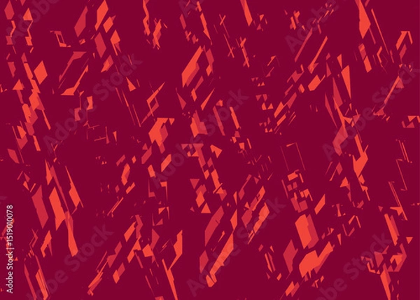 Obraz Minimalist background with abstract and irregular rough lines pattern. Abstract broken path pattern