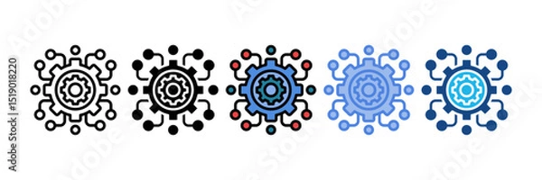 Fototapeta Integration Icon Element For Design