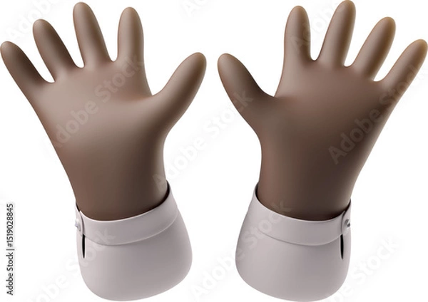 Fototapeta Open black skin hands