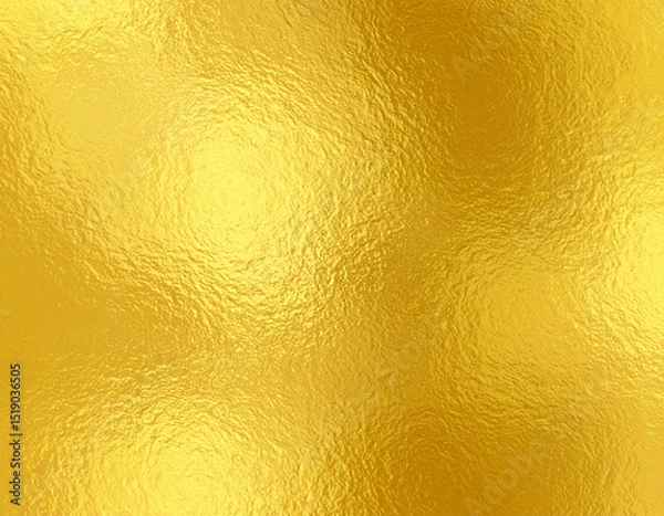 Fototapeta Gold Foil Leaf Texture with Glass Effect Background Vector Illustration