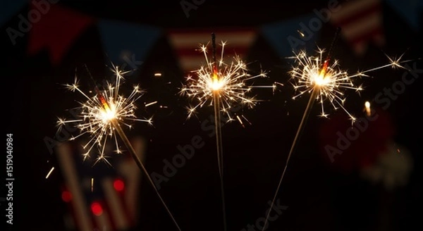 Obraz fourth of july fireworks