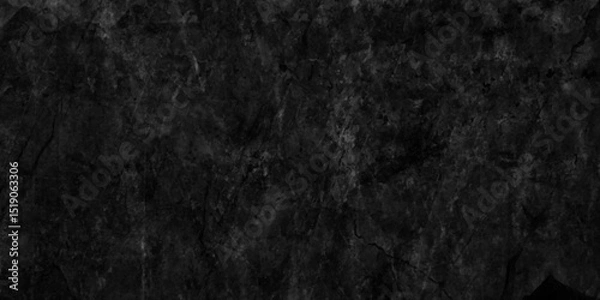 Obraz Abstract grunge background from black marble concrete stone wall texture, Old stained grunge dirty black and gray concrete wall texture, Grunge plaster of black black abstract wall.