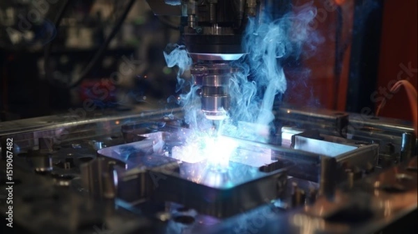 Fototapeta Smart Welding System with Adjusting Parameters for Efficient Operation