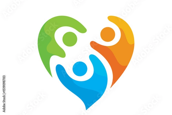 Fototapeta Celebrating Global Unity A Silhouette of Hands Raised in Joy