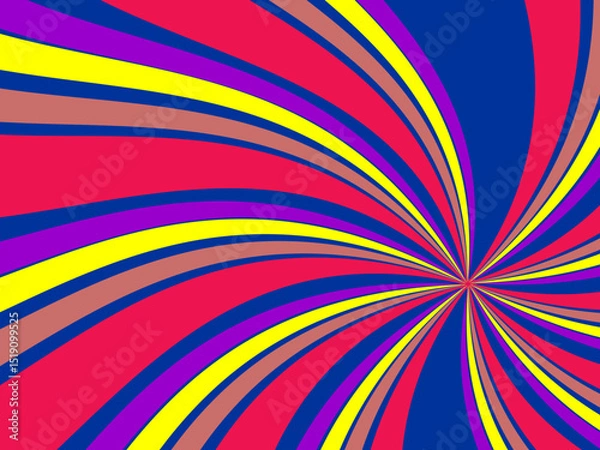 Fototapeta Vintage retro banner background. Colorful grunge wave wallpaper. Vector illustration. Twist party backround pattern.

