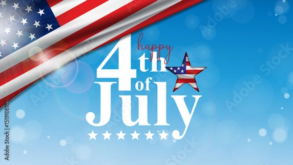 Obraz Happy 4th of July Background