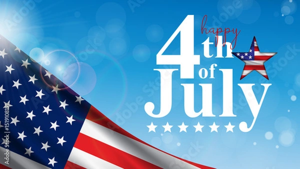 Obraz Happy 4th of July Background