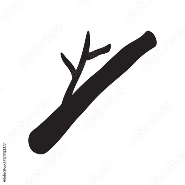 Fototapeta Miswak stick vector Icon isolated on white background.