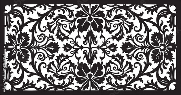 Fototapeta Elegant Laser-Cut Frame Bundle