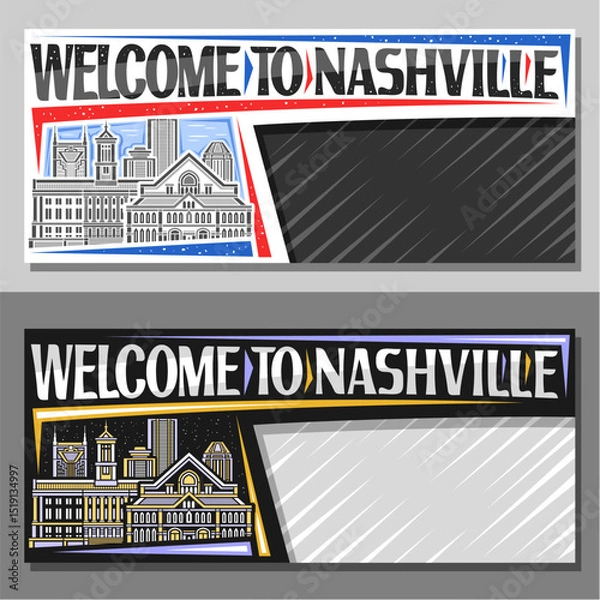 Obraz Vector layout for Nashville