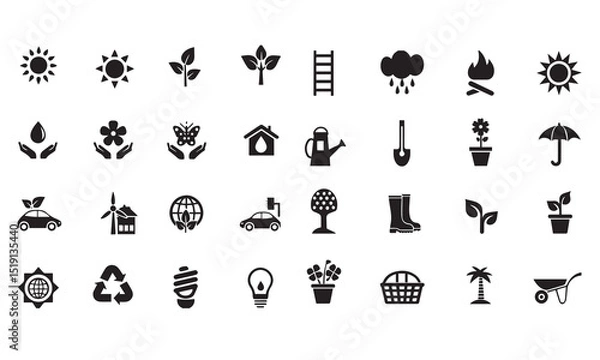 Obraz Ecology line icons