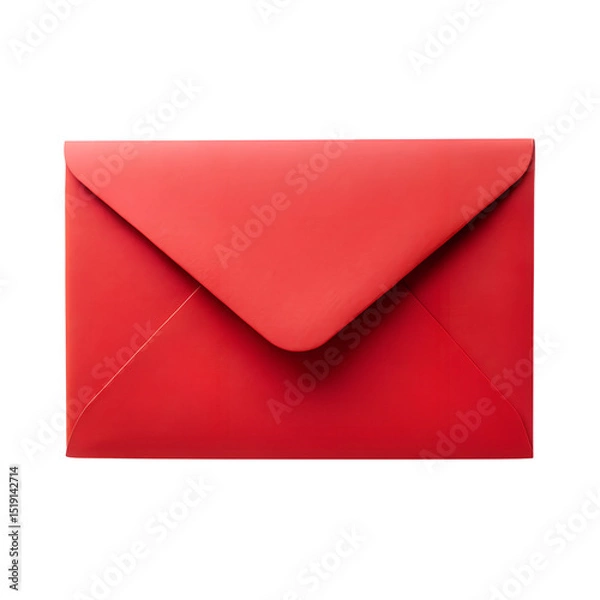 Fototapeta Red envelope on transparent background 