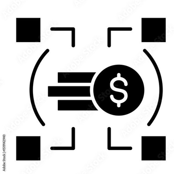 Fototapeta Allocation Icon