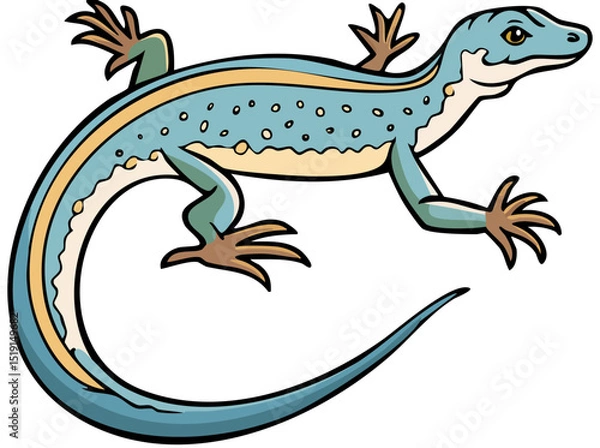 Fototapeta Colorful Monitor Lizard