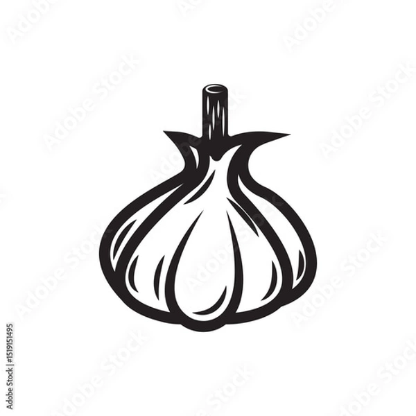 Obraz Garlic Illustration  icon