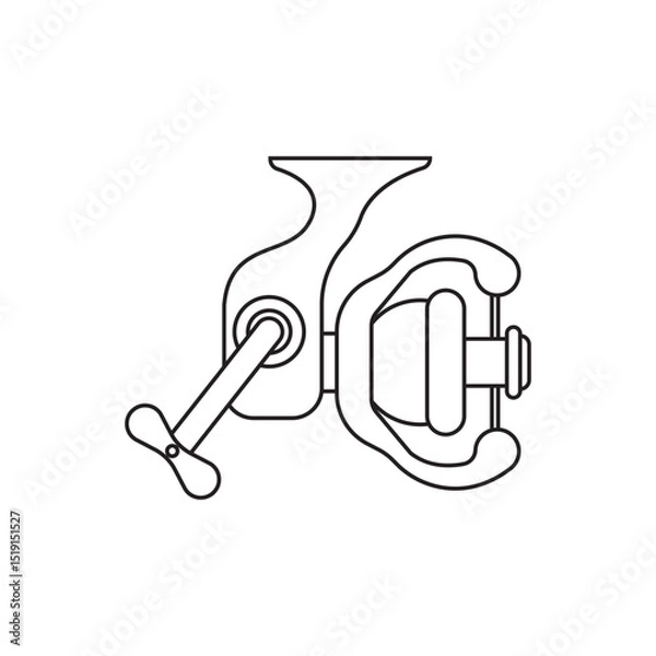 Obraz Fishing reel icon