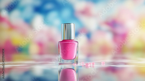 Obraz A photo of nail polish bottle