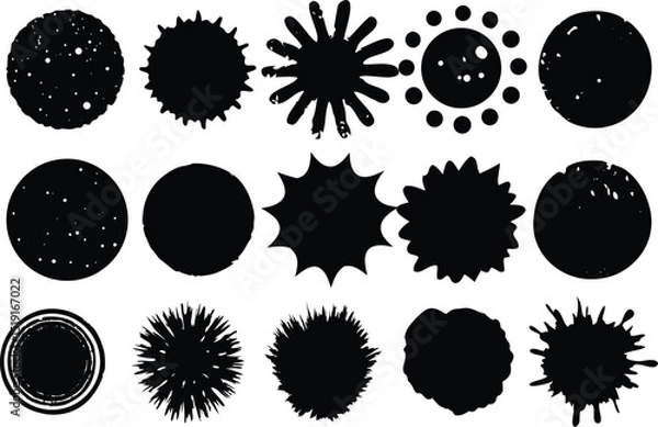 Fototapeta Adobe Illustrator Artwork, Paint brush strokes, Vector artistic paint ink broush stoake,line,texture,background for text.

