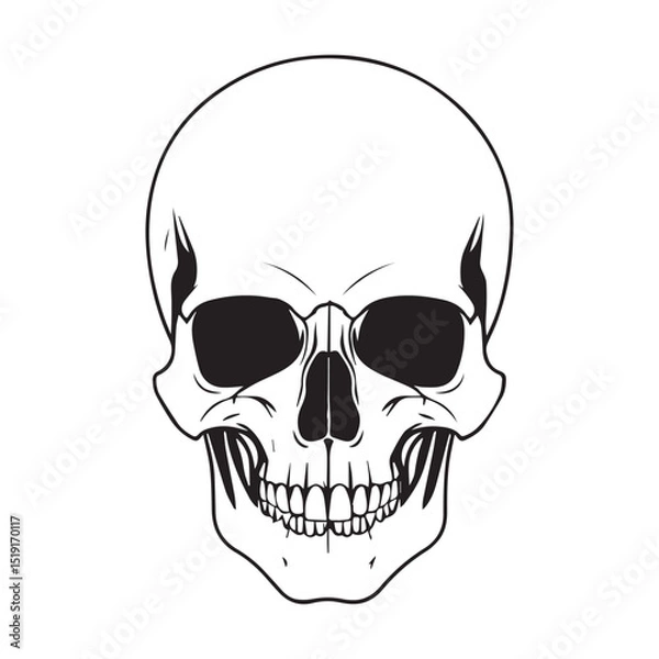 Fototapeta Skull icon