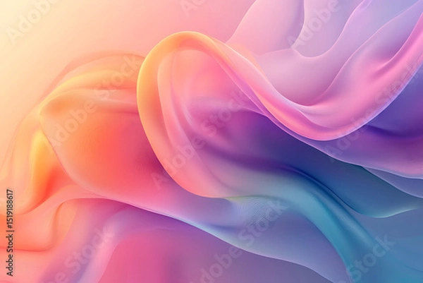 Fototapeta Vibrant Pastel Liquid Swirls