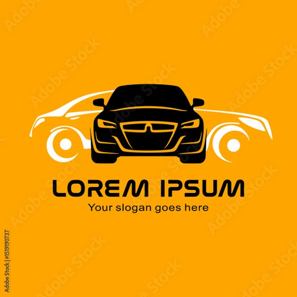 Obraz Modern car logo in vector style. Suitable for automotive, car rental, detailing, tuning, and repair branding projects.