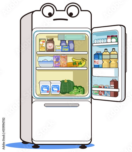 Obraz 冷蔵庫くん-中身