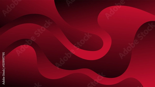 Fototapeta ABSTRACT BACKGROUND ELEGANT GRADIENT SMOOTH DARK RED COLOR WITH HAND DRAWN ORGANIC SHAPES DESIGN VECTOR TEMPLATE GOOD FOR MODERN WEBSITE, WALLPAPER, COVER DESIGN 