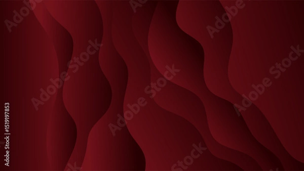 Fototapeta ABSTRACT BACKGROUND ELEGANT GRADIENT SMOOTH DARK RED COLOR WITH HAND DRAWN ORGANIC SHAPES DESIGN VECTOR TEMPLATE GOOD FOR MODERN WEBSITE, WALLPAPER, COVER DESIGN 
