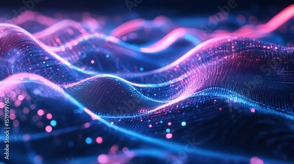 Fototapeta Quantum Computing AI Chip Forming Neural Thought Pat 7ccec.jpeg