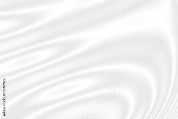 Obraz abstract smooth elegant white fabric silk texture soft background, flowing satin waves.