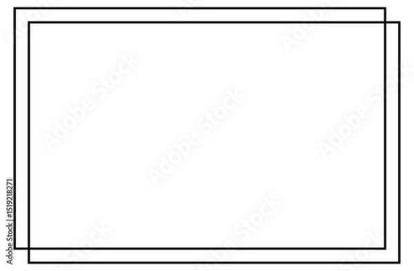 Obraz simple black border frame for decoration