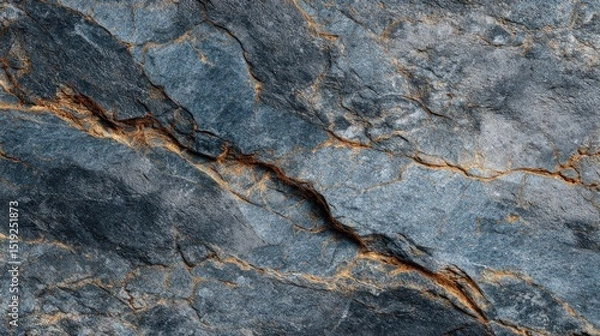Fototapeta Realistic topdown view of Himalayan blue granite surface texture