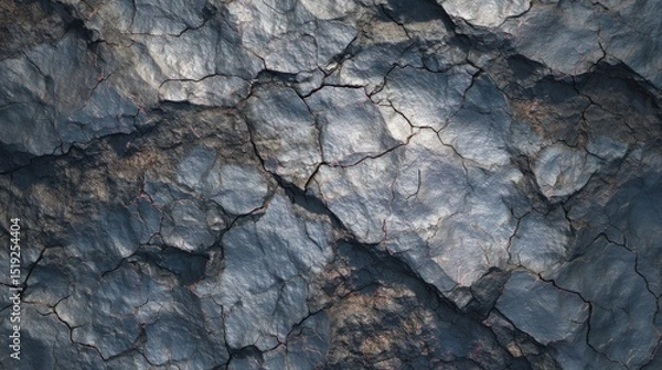 Fototapeta Lava stone surface with intricate texture polished feel realistic lighting