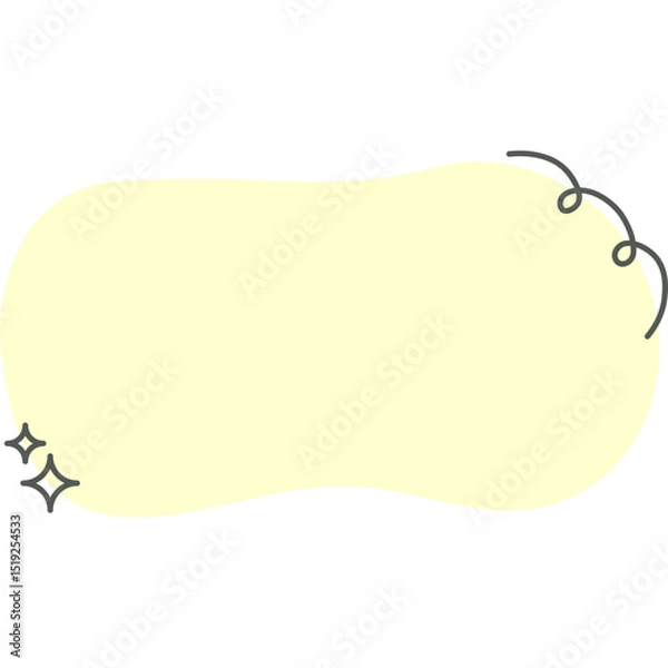 Fototapeta Aesthetic Blob Textbox