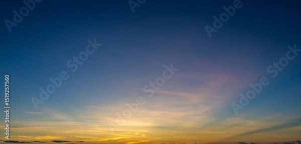 Obraz Sunset sky and evening glow