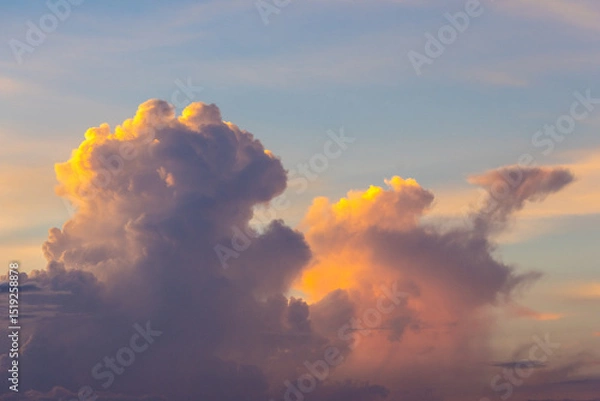 Obraz Sunset sky and evening glow