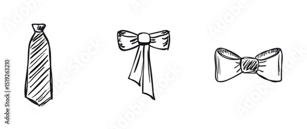 Fototapeta cravat vector, shirt and tie, Tie Silhouette, Fashion Accessory. Cravat pattern vector. VECTOR ILLUSTRATION