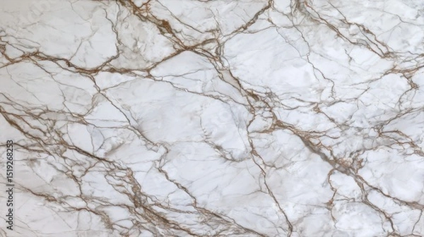 Fototapeta Volakas marble surface with fine cracks and veins in high detail and realistic texture
